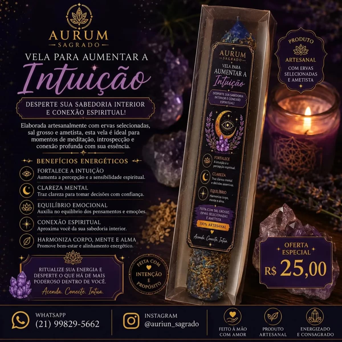Vela para Aumentar a Intuição