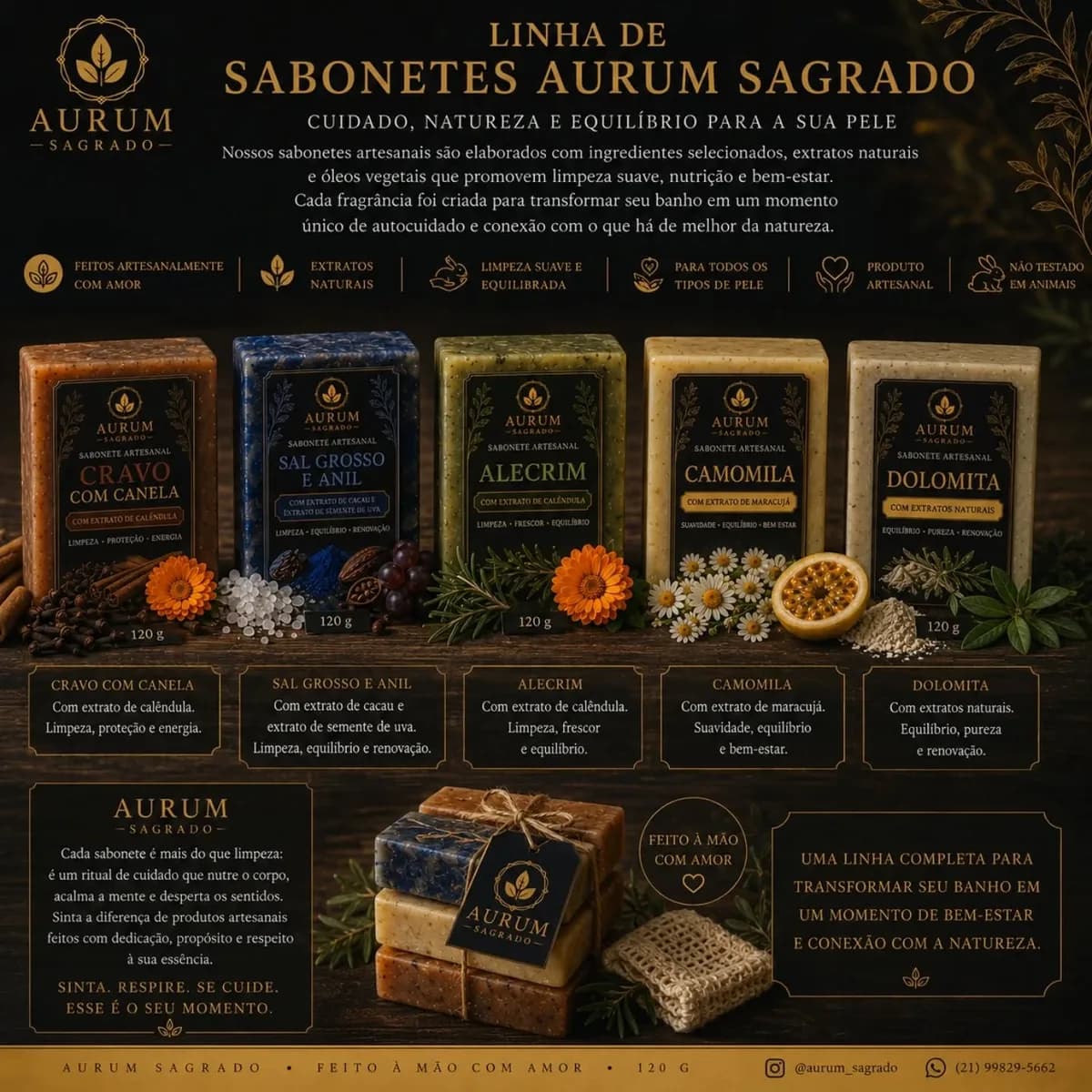 Linha de Sabonetes Artesanais