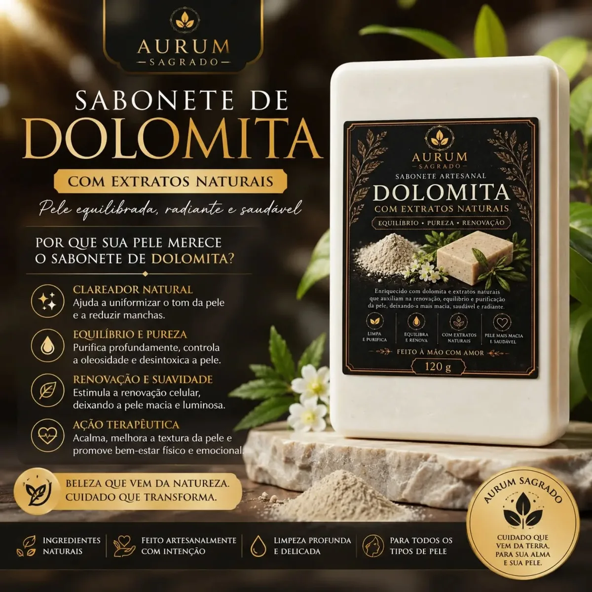Sabonete de Dolomita